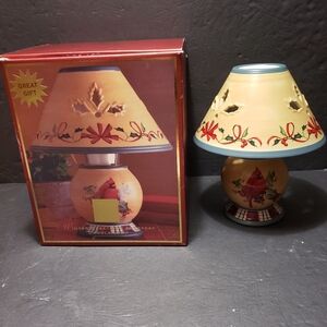 Vintage LENOX Winter Greetings Everyday *Cardinal* Candle Lamp